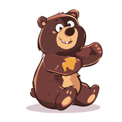 Obraz premium cute teddy bear vector