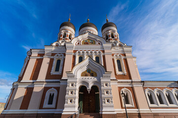 Fototapeta premium Alexander Nevsky Cathedral, an Eastern Orthodox cathedral in Tallinn, Estonia