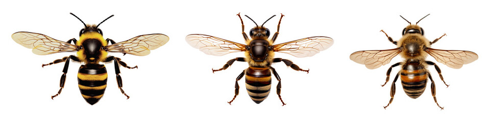 Bee png on transparent background