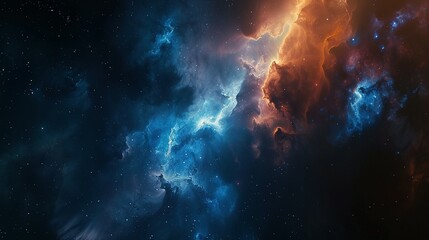 Fototapeta premium Astronaut at Spacewalk: Cosmic Sci-Fi and Deep Space Art