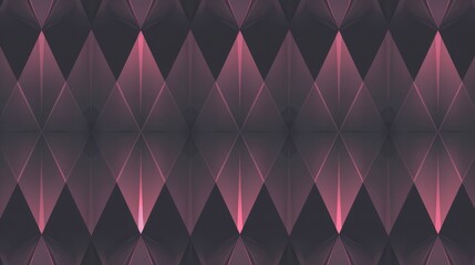 Obraz premium seamless pattern, dark grey and pink geometric design with a subtle gradient in the background 