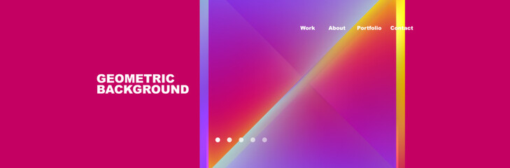 Triangle minimal web site page background design. Vector Illustration For Wallpaper, Banner, Background, Card, Book Illustration, landing page