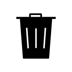 bin vector icon isolated white background