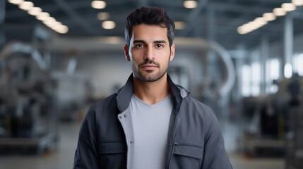 Fototapeta premium Confident male engineer looking at camera 