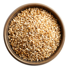  Bowl of white sesame seeds