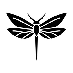 Dragonfly vector art on white background