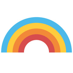 Obraz premium rainbow flat icon