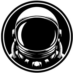 Astronaut helmet silhouette © Breck