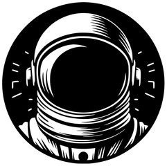 Astronaut helmet silhouette © Breck