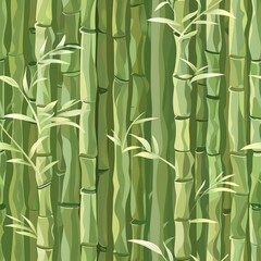 seamless pattern of bamboo stalks