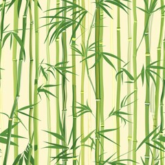 seamless pattern of bamboo stalks