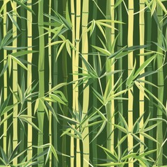 seamless pattern of bamboo stalks