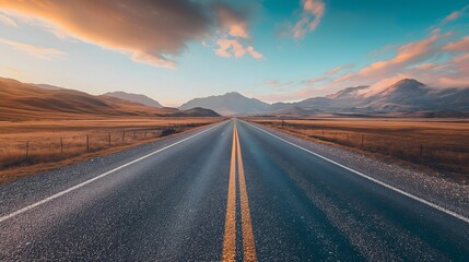 6. An open road stretching into the distance, symbolizing endless possibilities and adventure