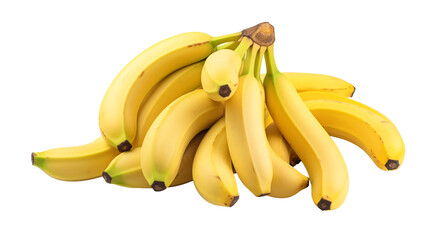 a bunch of bananas on a white background