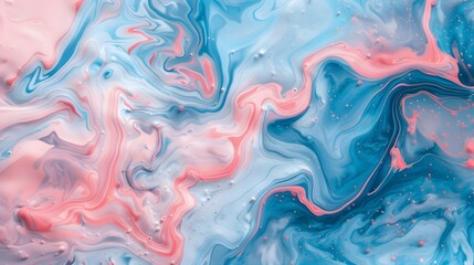 青とピンク色の抽象的な液体の背景