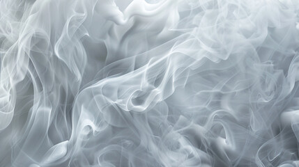 Obraz premium Minimalist design featuring elegant pearl white smoke in gently billowing patterns,