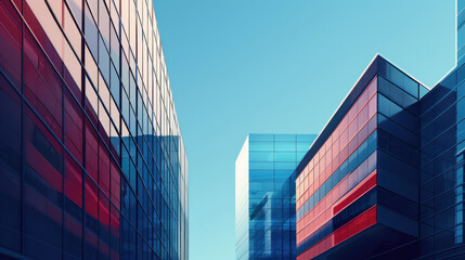 Modern Corporate Skyscraper with Modern Business Office Towers