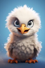 portrait of a bald eagle, generative ai