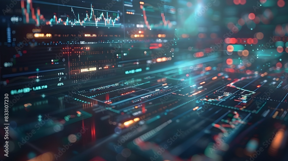 Poster powered financial trading platform with real time data visualization and analytical insights