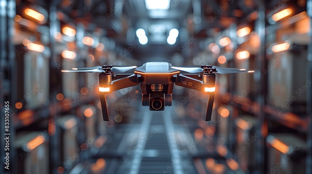 Poster automated drone delivery system for efficient logistics and real time tracking