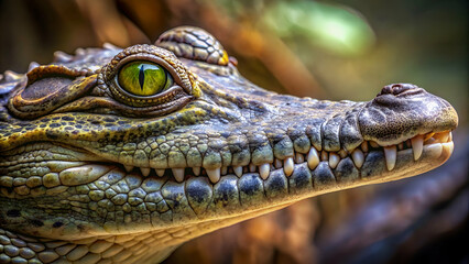 Fototapeta premium Head of a crocodile 