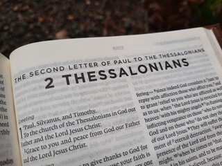 close up of a Bible page