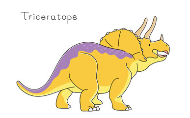 リアルでかわいい恐竜　トリケラトプス