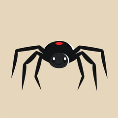 Cute Spider vector with detailed illustration of light and shadow