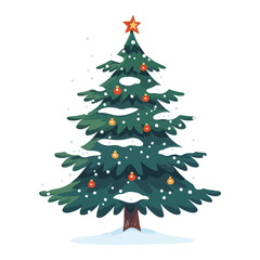 a christmas tree with a star on it