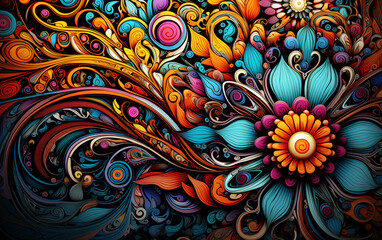 Naklejka premium Fantastic and mysterious beautiful art.