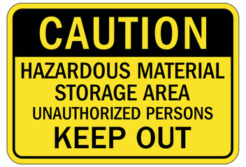 Unauthorized person keep out sign