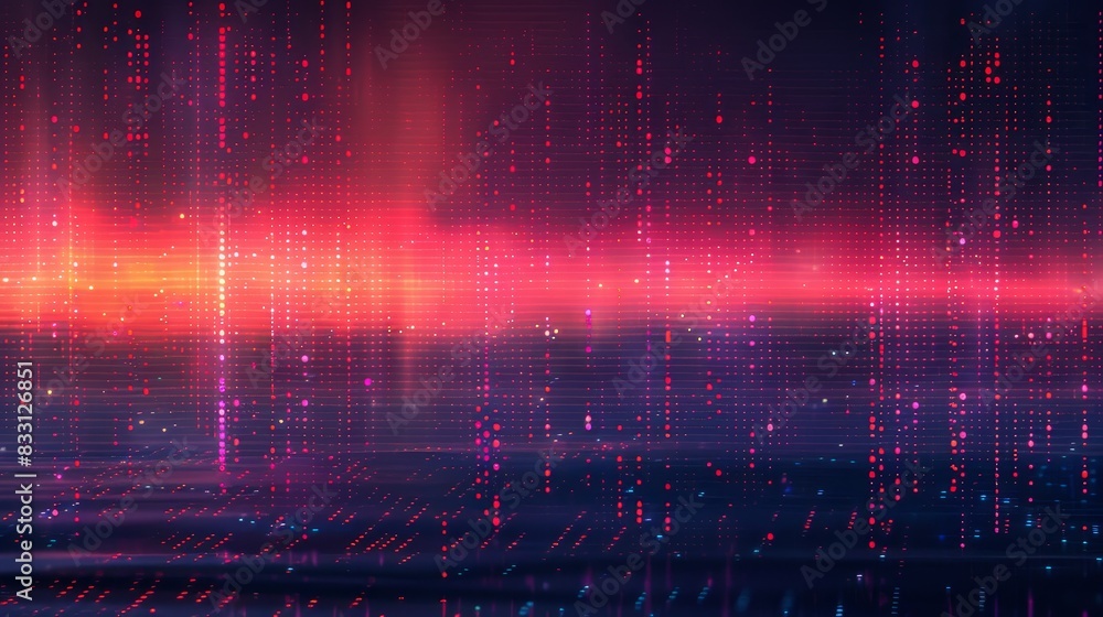 Wall mural abstract technology concept. computer code background