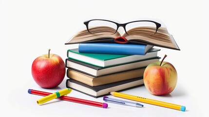 Book. Textbook. School Education concept 