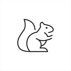 Squirrel icon. Simple squirrel icon for applications, social media, and web design. Vector illustration