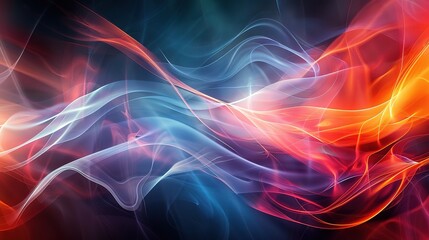 Obraz premium An abstract representation of science and technology concepts, with dynamic lines and shapes in bold
