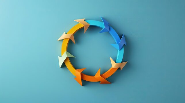 Iterative Design Arrows forming a loop, symbolizing the iterative nature of product development