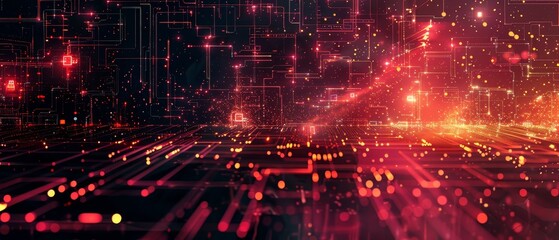 Naklejka premium Abstract technological background 