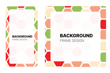 Social media frame with Watermelon theme Color for your graphic resource