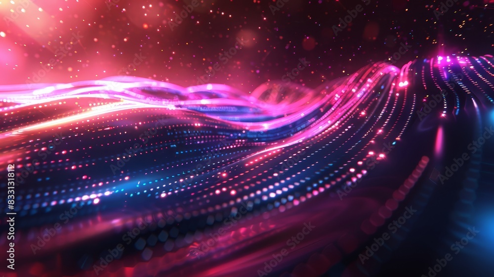 Poster abstract futuristic background data transfer. technology concept.