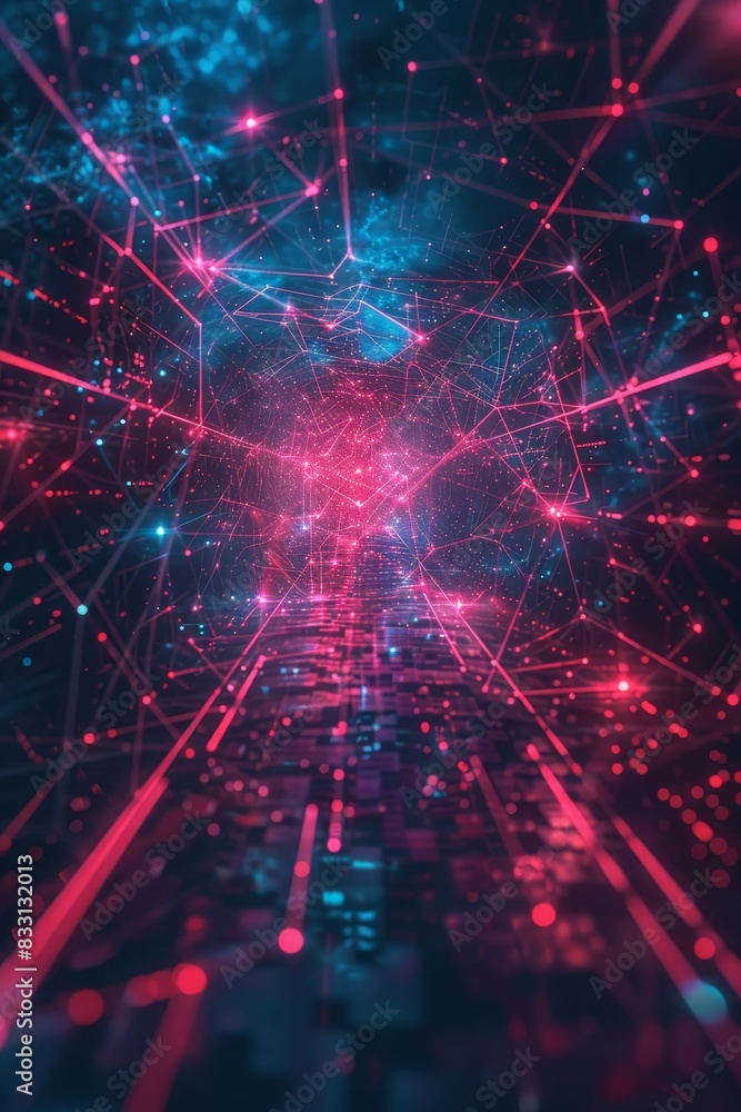 Poster abstract futuristic background data transfer. technology concept.