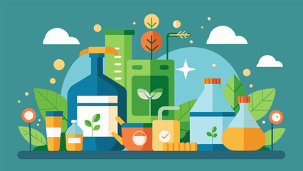 Obraz premium The workshop explores the benefits of using natural cleaning products instead of harsh chemicals.. Vector illustration