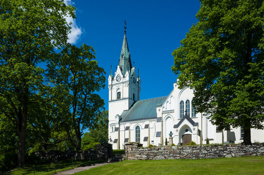 Sunne, Sweden - June 5, 2022: White Sunne church building