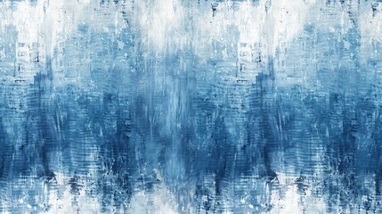 Obraz premium Hand-drawn seamless pattern featuring ombre denim washes with smooth transitions between light and dark shades, perfect for a dynamic and contemporary look