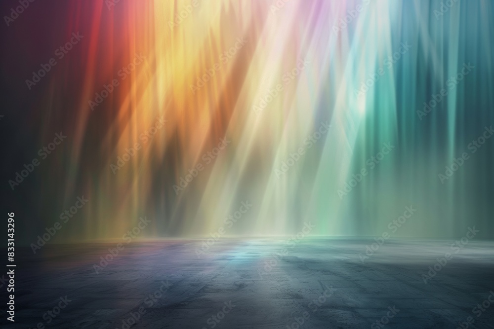 Poster abstract gradient background with light beams and soft blurred colors