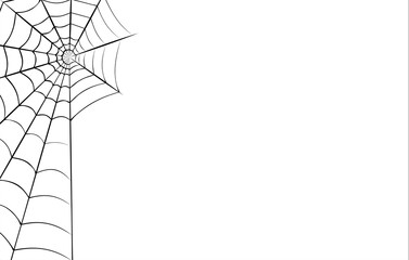 spider web element halloween. spider frame border design template