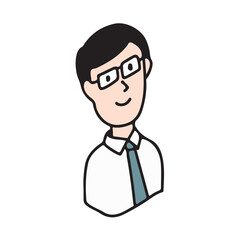 職業イラストアイコン　ビジネスマン