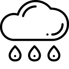 rain line icon