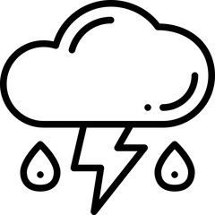 stormy line icon