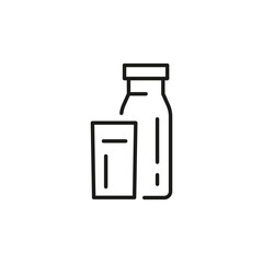 Farm milk icon. Simple farm milk icon for social media, app, and web design. Vector illustration
