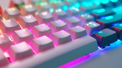 led multi shade light keyboard